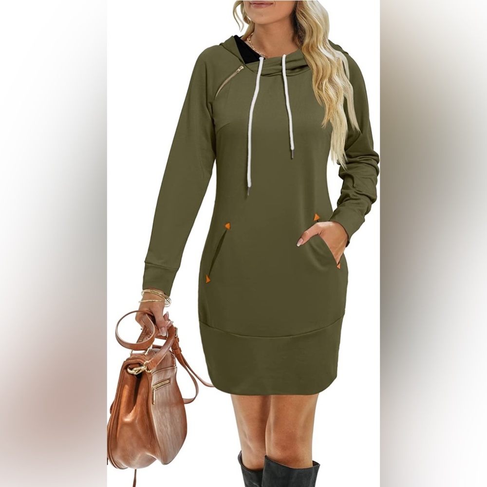 Women hooded Sweater Dress Sz. 3XL